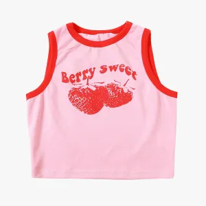 Berry Sweet Pink Tank Top
