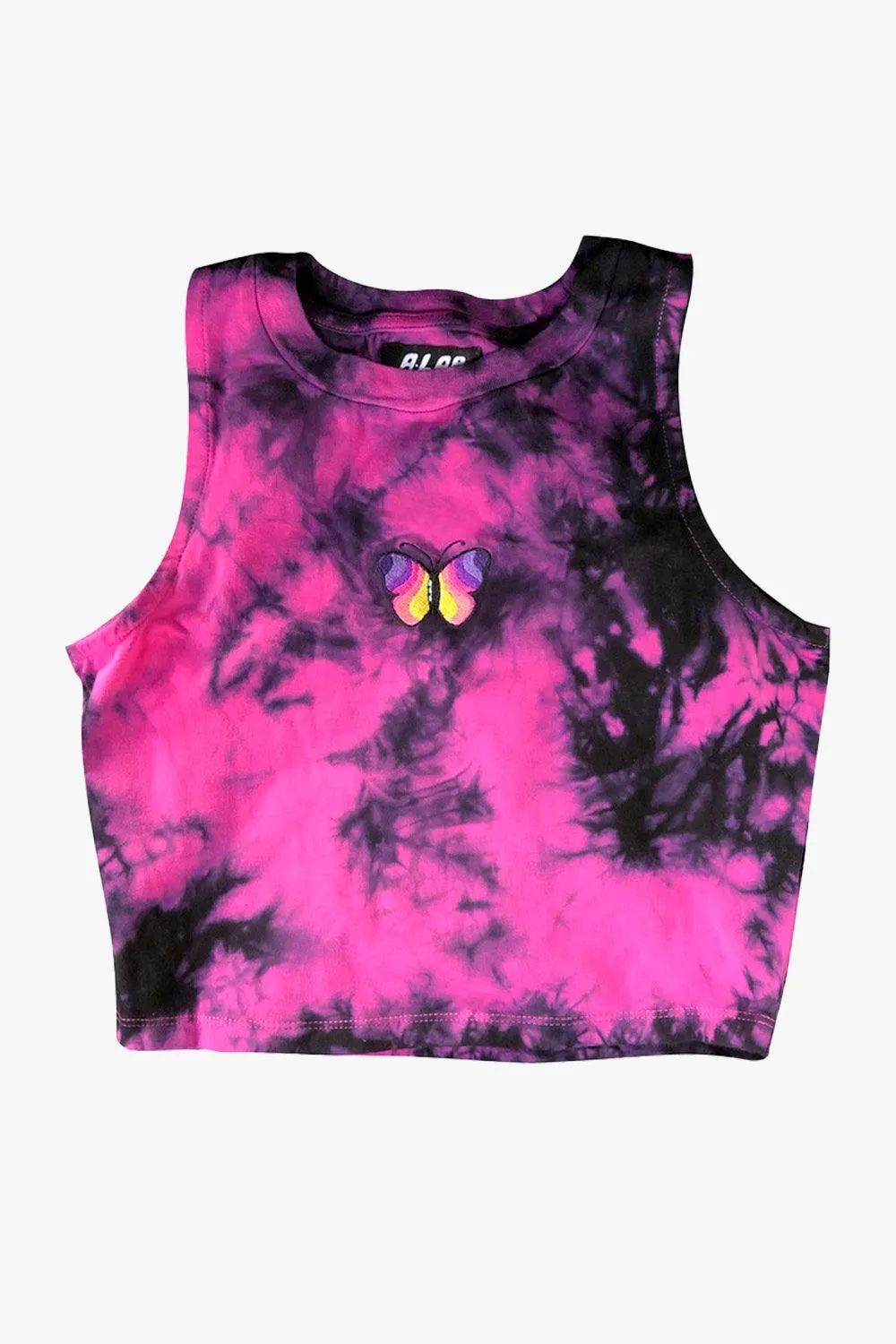 Butterfly Pink Acid Tie Dye Tank Top