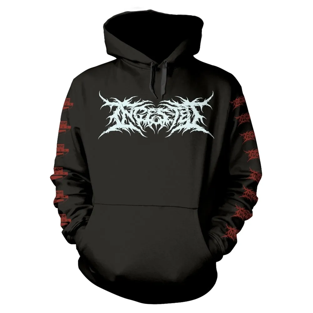 Ingested "The Tide Of Death and Fractured Dreams" Black Pullover Hoodie