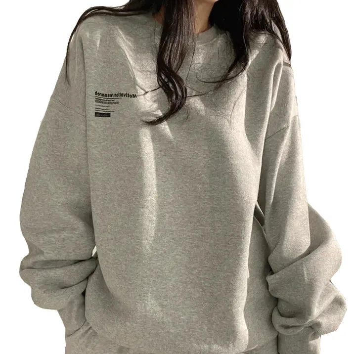 Korean Fashion Oversized Long Sleeve Sweatshirts/Loose Pullovers Harajuku Womens