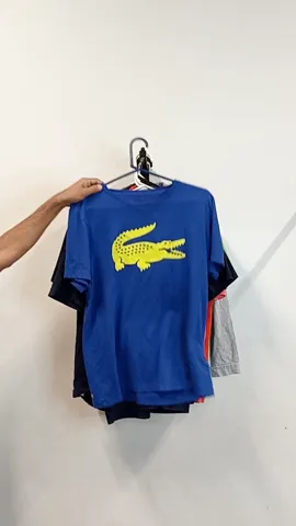 LACOSTE CREW NECK T-SHIRTS & POLO SHIRTS - 10 PCS (BUNDLE 3)