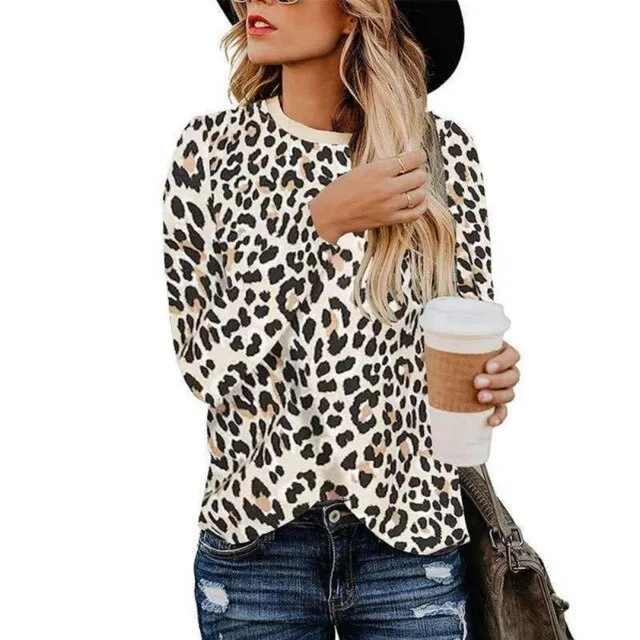 Lady Leopard Print Fitted Shirt