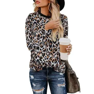 Lady Leopard Print Fitted Shirt