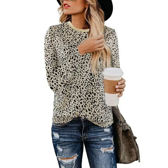 Lady Leopard Print Fitted Shirt