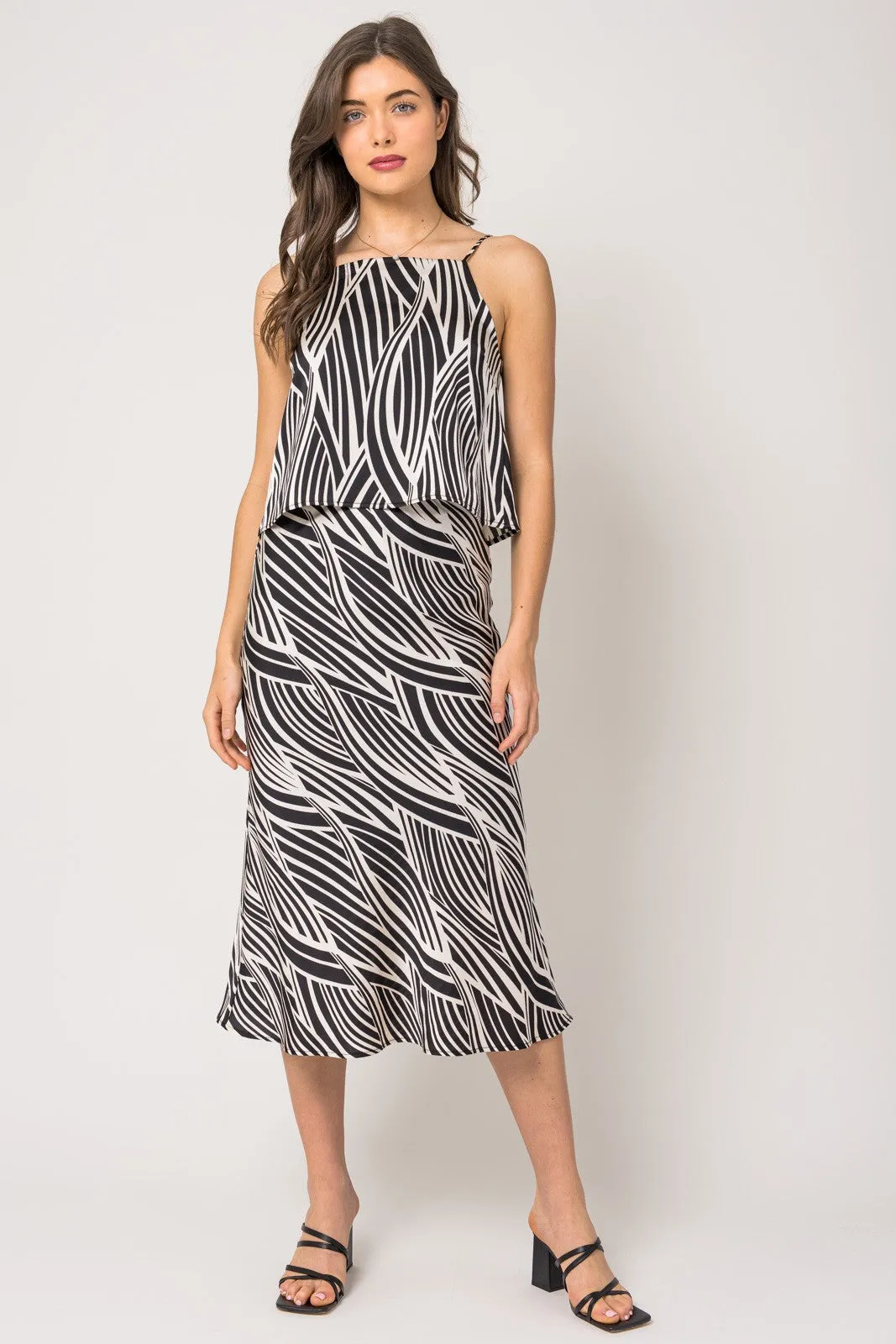 Zebra Cropped Tank Top